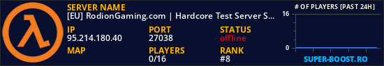 [EU] RodionGaming.com | Hardcore Test Server SC