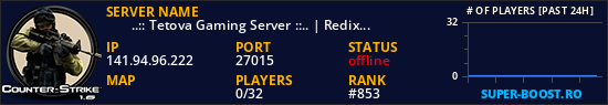 ♻ ..:: Tetova Gaming Server ::.. | Redix-hosting.com