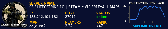 CS.ELITECSTRIKE.RO | STEAM = VIP FREE=ALL MAPS |