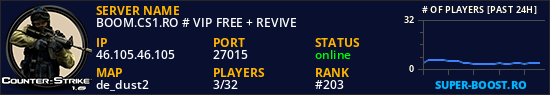 BOOM.DUAL-GAMING.RO # VIP FREE + REVIVE