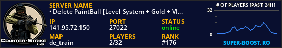 • Delete PaintBall [Level System + Gold + VIP]