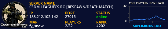 CSDM.LEAGUECS.RO [RESPAWN/DEATHMATCH]