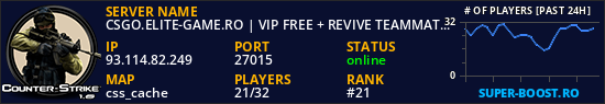 CSGO.ELITE-GAME.RO | VIP FREE + REVIVE TEAMMATES ::..