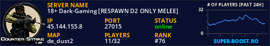 18+ Dark-Gaming [RESPAWN D2 ONLY MELEE]