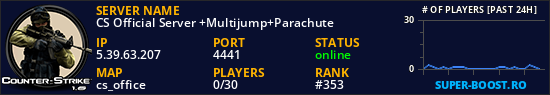 CS Official Server +Multijump+Parachute