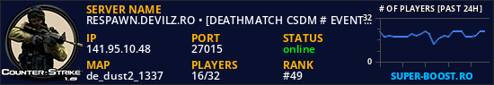 RESPAWN.DEVILZ.RO • [DEATHMATCH CSDM # EVENTS]