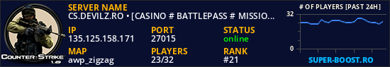 CS.DEVILZ.RO • [CASINO # BATTLEPASS # MISSIONS # SKINS]