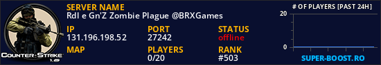 Rdl e Gn'Z Zombie Plague @BRXGames