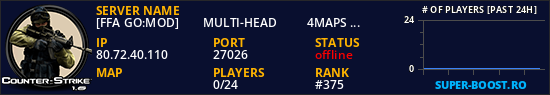 [FFA GO:MOD] ★    MULTI-HEAD ★      4MAPS  ★              1s1k
