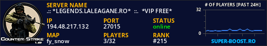 .:: *LEGENDS.LALEAGANE.RO*  ::.  *VIP FREE*