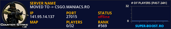 MOVED TO -> CSGO.MANIACS.RO
