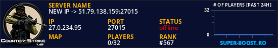 NEW IP -> 51.79.138.159:27015