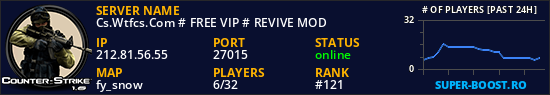 Cs.Wtfcs.Com # FREE VIP # REVIVE MOD