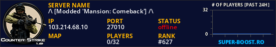 /\ [Modded 'Mansion: Comeback'] /\
