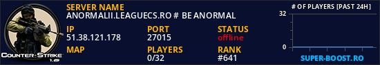 ANORMALII.LEAGUECS.RO # BE ANORMAL