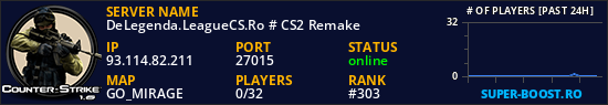DeLegenda.LeagueCS.Ro # CS2 Remake