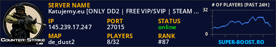 Katujemy.eu [ONLY DD2 | FREE VIP/SVIP | STEAM VIP | SKINY | MONETY | RANGI CS2 | PREFIXY | LECZENIE | ASYSTY | MEDALE]