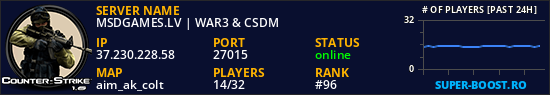MSDGAMES.LV | WAR3 & CSDM