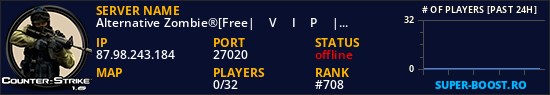 Alternative Zombie®[Free|͇̿V͇̿I͇̿P͇̿|+LVL+Knife+JP|ZM]